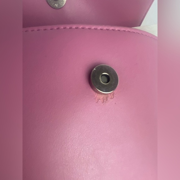 Sam Edelman Mia Half Moon Faux Leather Crossbody Bag Pink - Picture 12 of 13